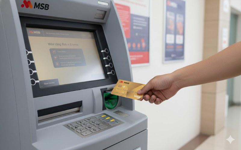  Có thể dùng thẻ ghi nợ quốc tế để rút tiền mặt tại các cây ATM 