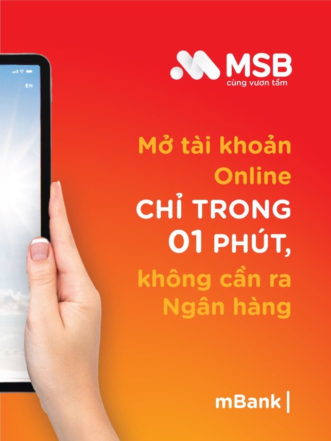 C&aacute;c bước mở t&agrave;i khoản MSB ngay tại nh&agrave;