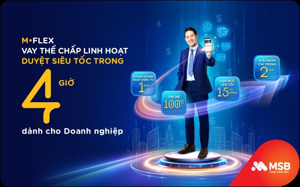  Sản phẩm vay thế chấp linh hoạt M-Flex của MSB 