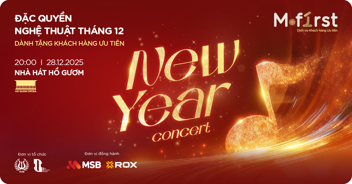New Year Concert 2026 – Đặc quyền “Thanh âm tinh hoa” tháng 12