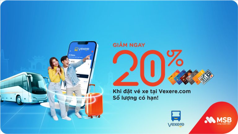 Ưu đãi giới hạn khi đặt vé xe tại vexere.com
