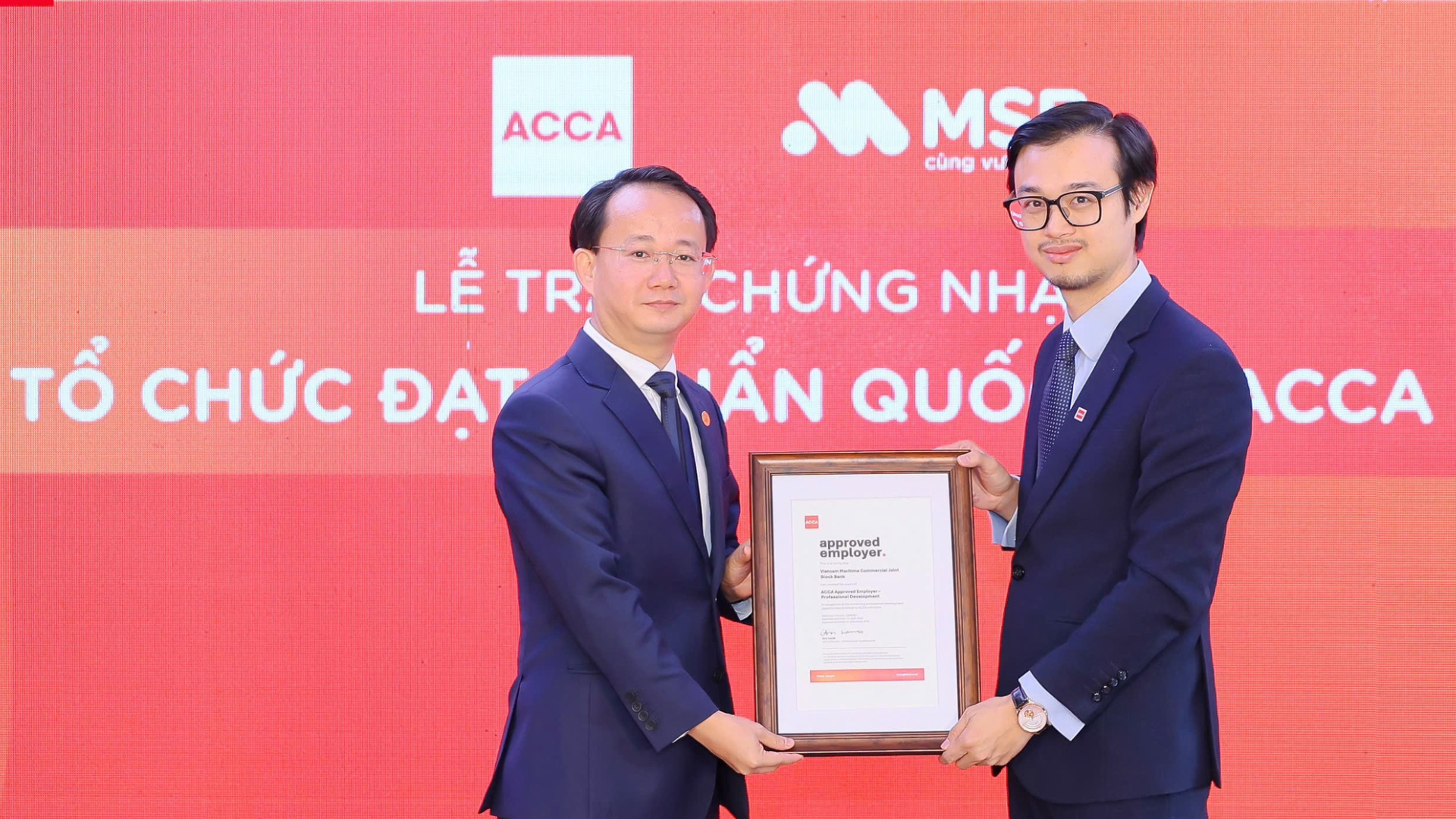 MSB đạt chứng nhận ACCA Approved Employer: Cam kết phát triển Nhân sự bền vững